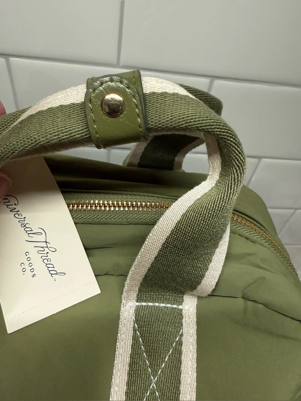 Universal Thread Olive Green Square Everyday Backpack - NEW!